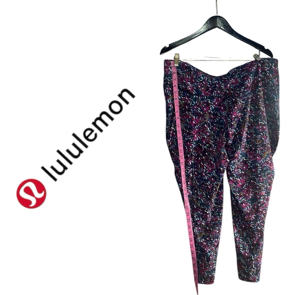 Lululemon Base Pace HR Run Tights 25" Size 20 Floral Electric Multi - Picture 4 of 8